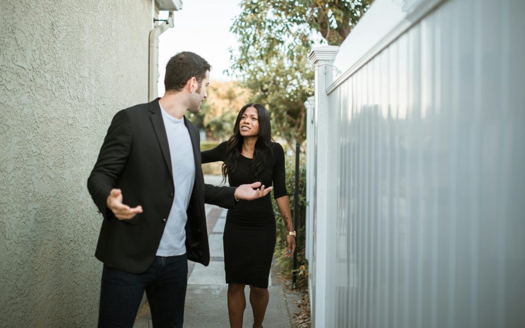 Unmarried man and lady having a disagreement about their legal property rights